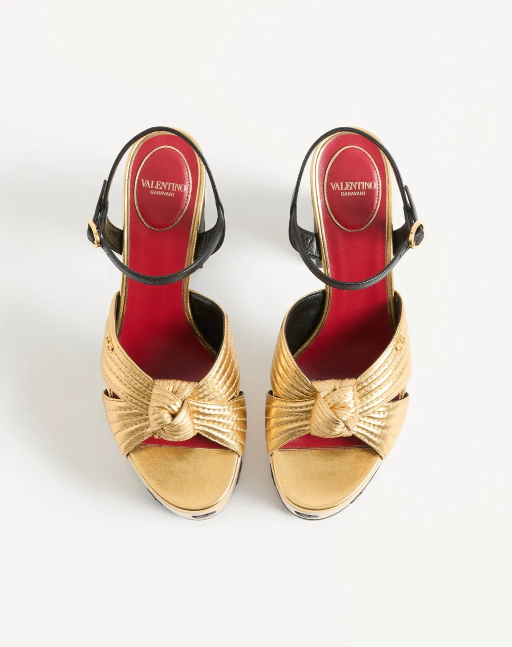 Valentino	Knot Detailed Dotted Sandals