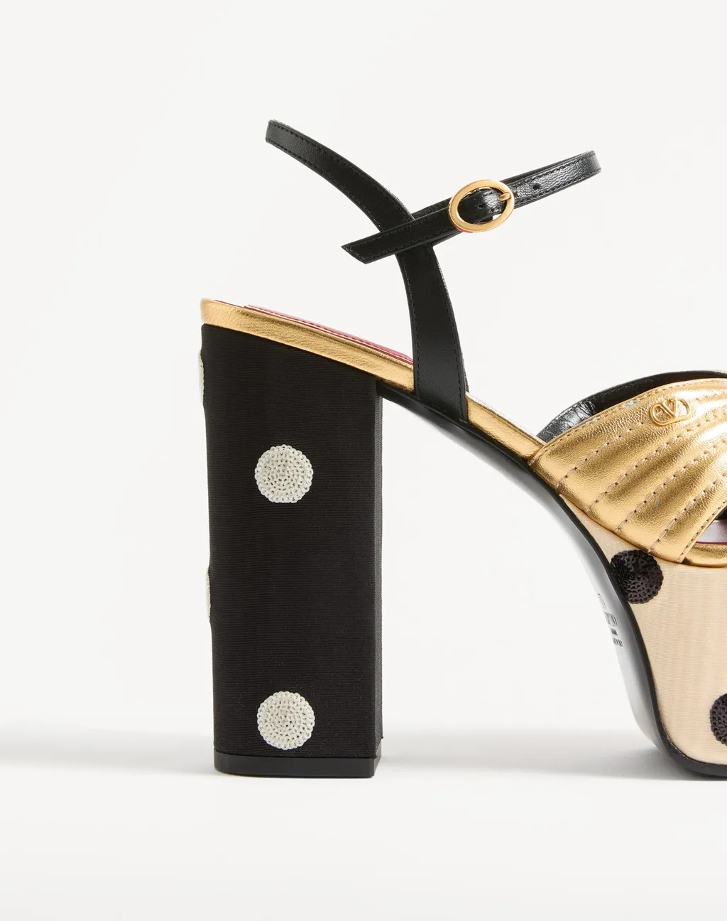 Valentino	Knot Detailed Dotted Sandals