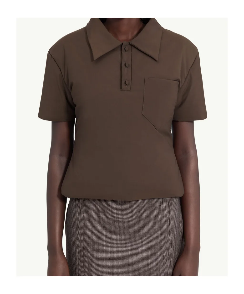 Padded Polo Top
