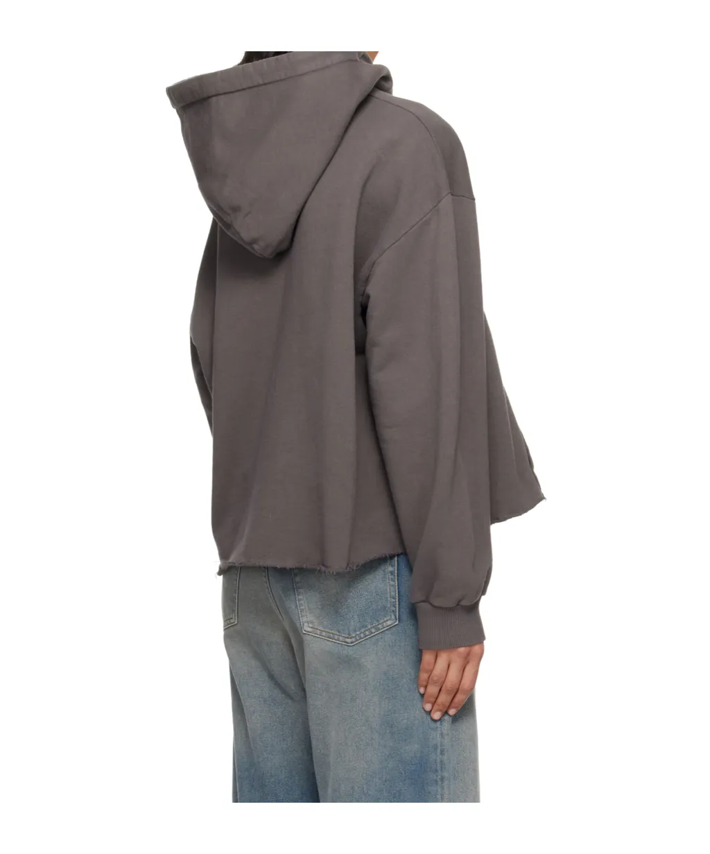 Distressed Hooded Top