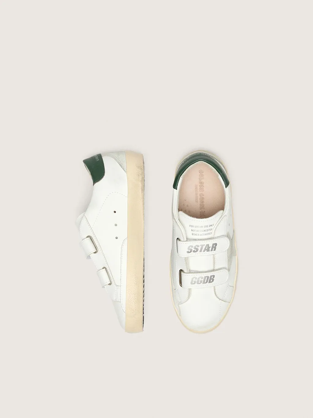 Golden Goose Kids Round-Toe Distressed Sneakers
