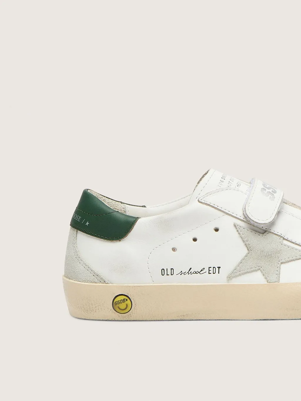 Golden Goose Kids Round-Toe Distressed Sneakers