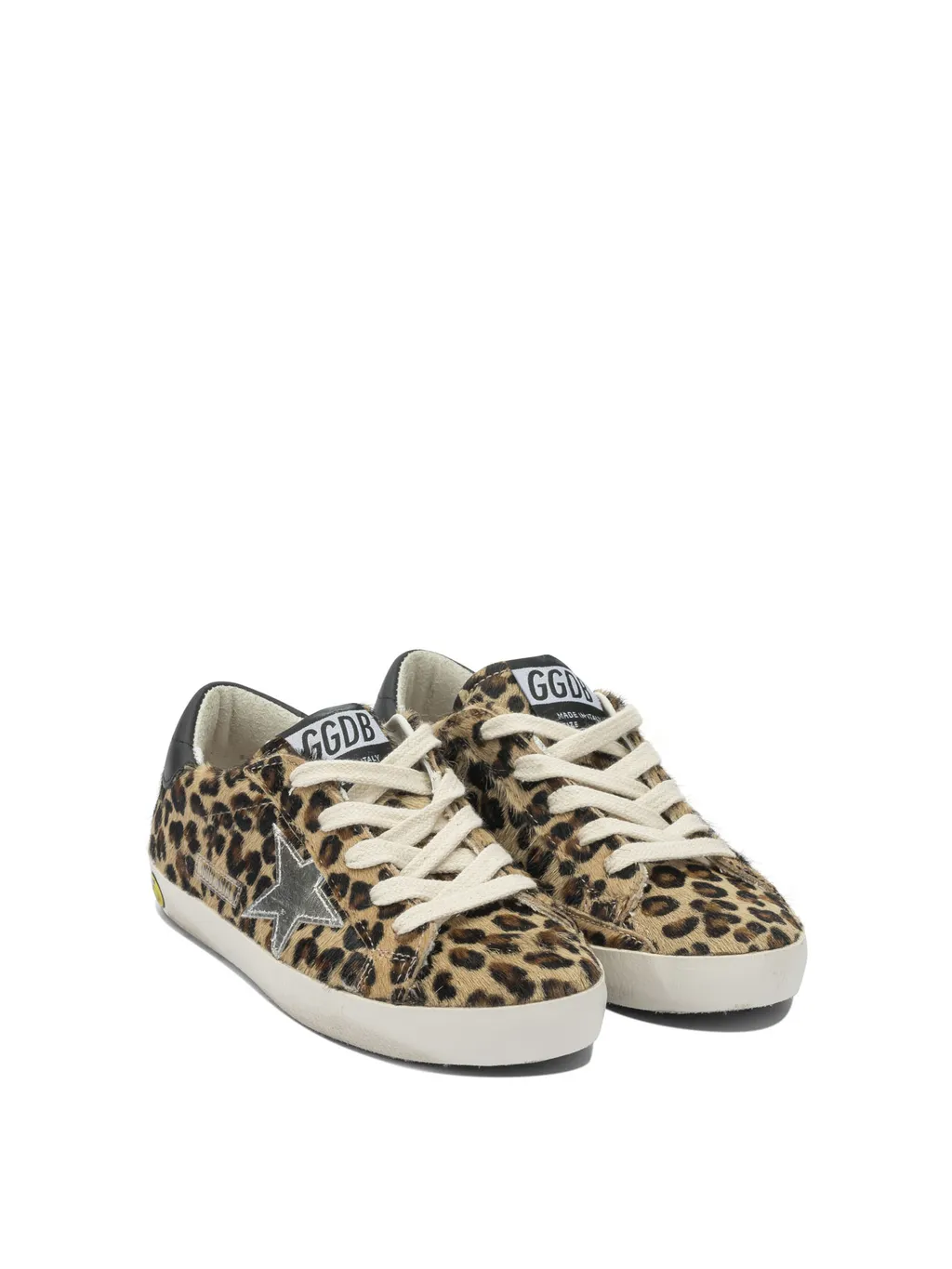 Golden Goose Kids Leopard-Pattern Lace-Up Sneakers