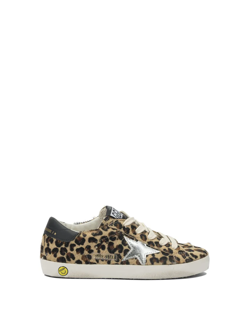 Golden Goose Kids Leopard-Pattern Lace-Up Sneakers