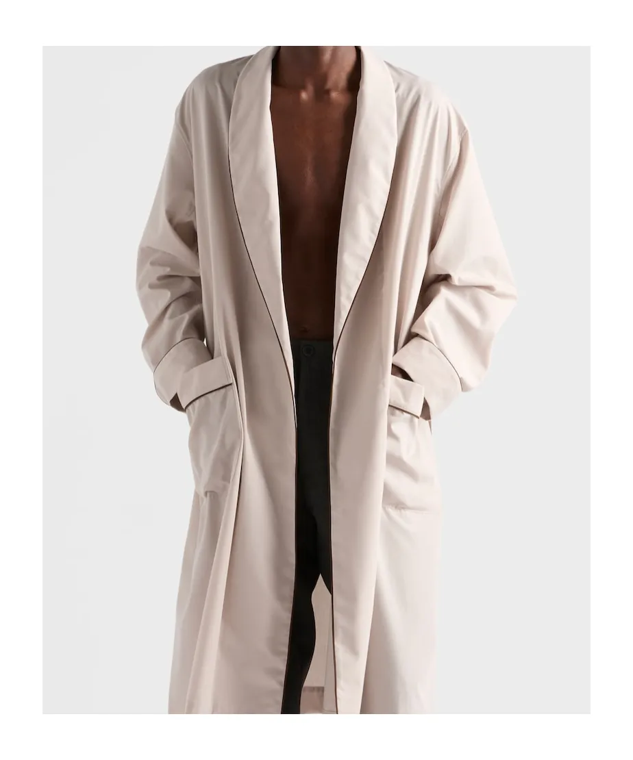 Cotton Blend Robe Coat