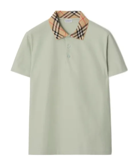 Burberry Check Collar Polo Shirt
