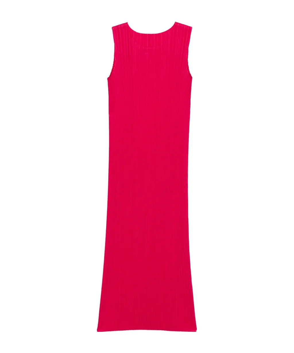 Crew-Neck Midi Dress