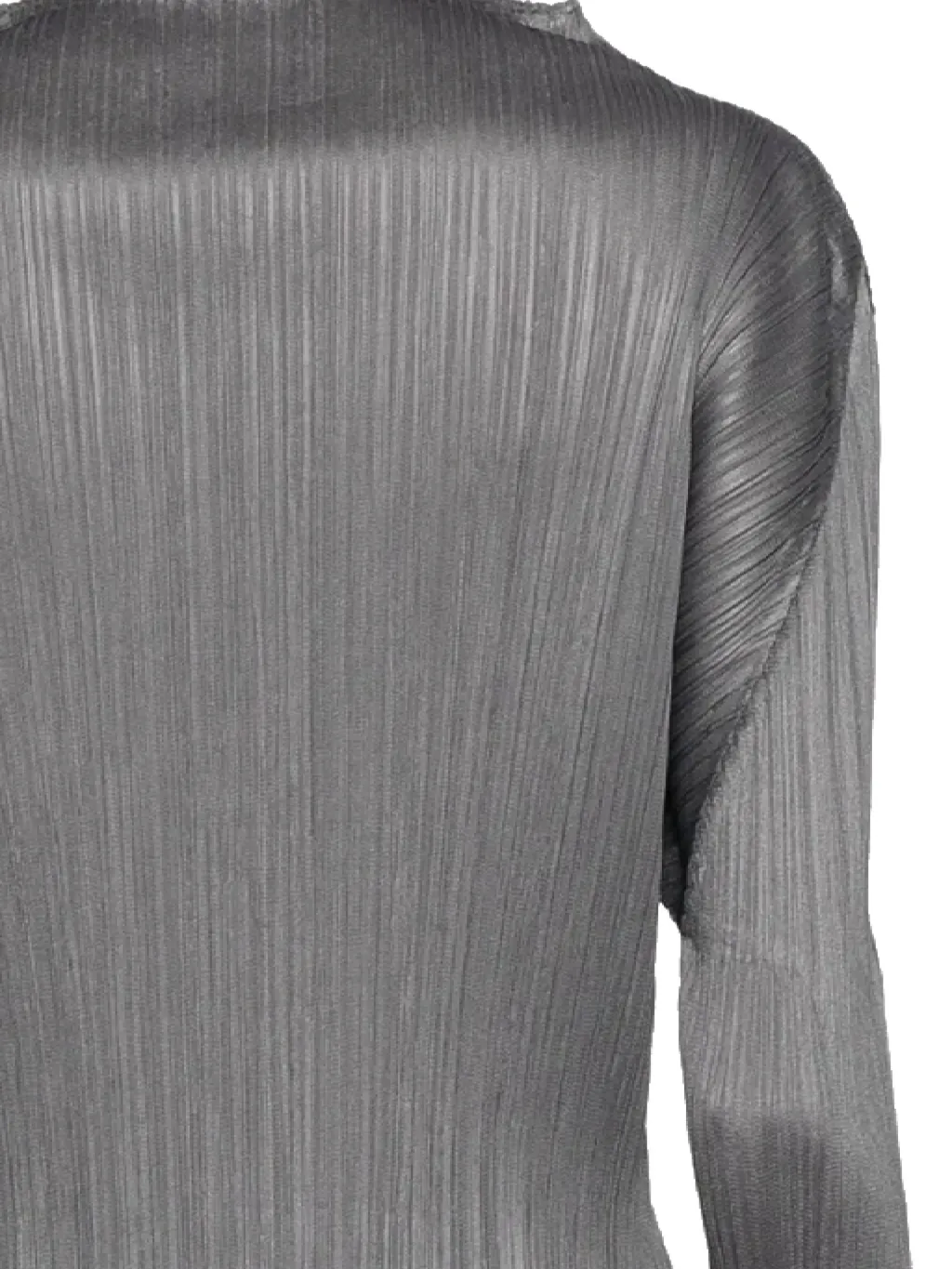 Pleats Please Issey Miyake Mock Neck Long-Sleeved Top