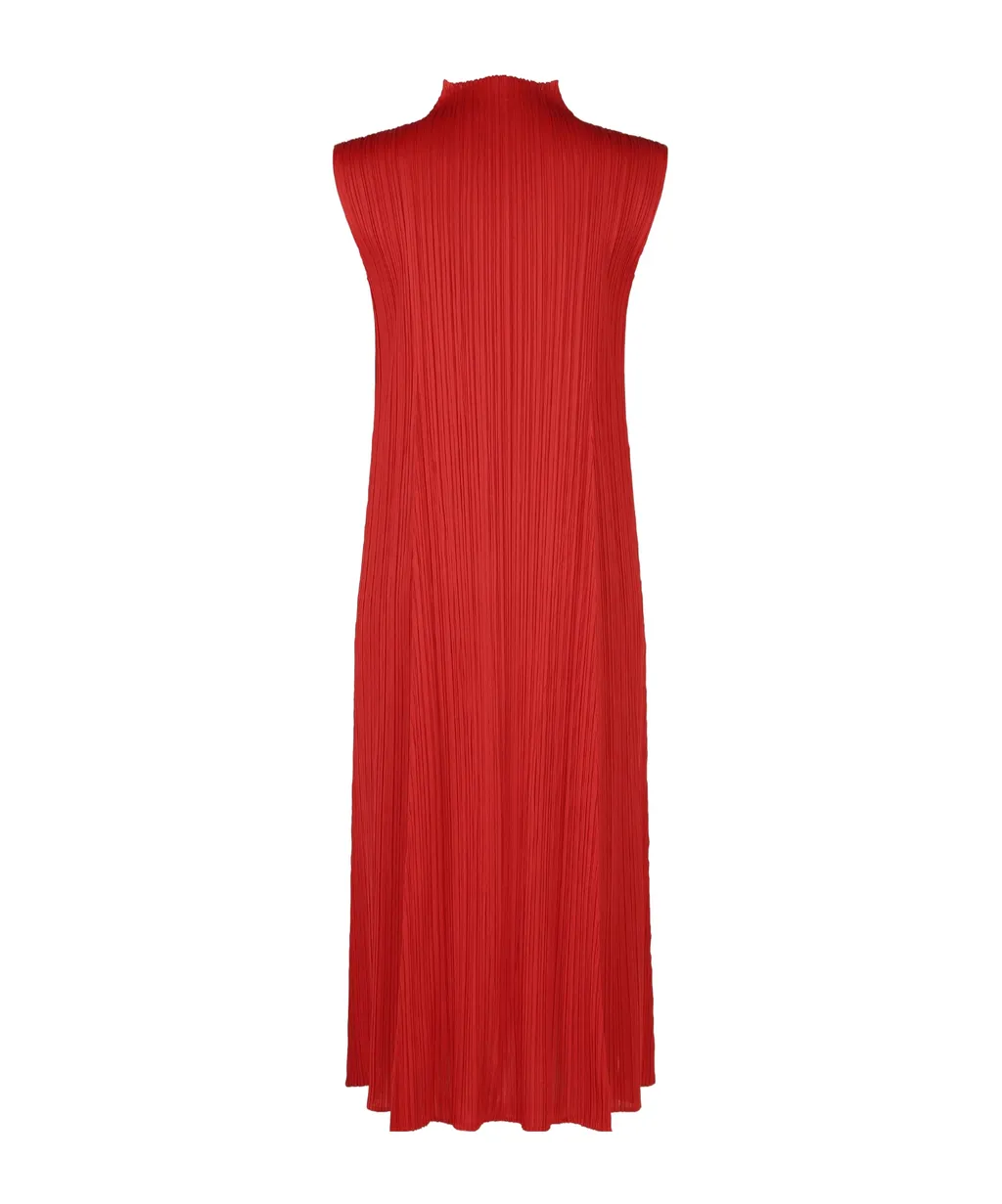 Pleats Please Issey Miyake Pleated Midi Dress