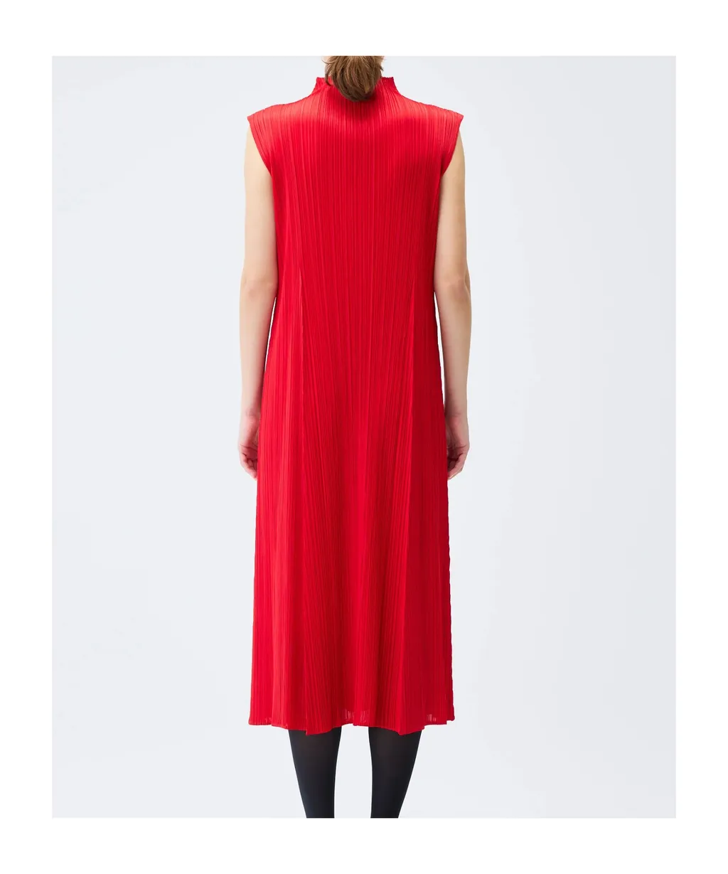 Pleats Please Issey Miyake Pleated Midi Dress