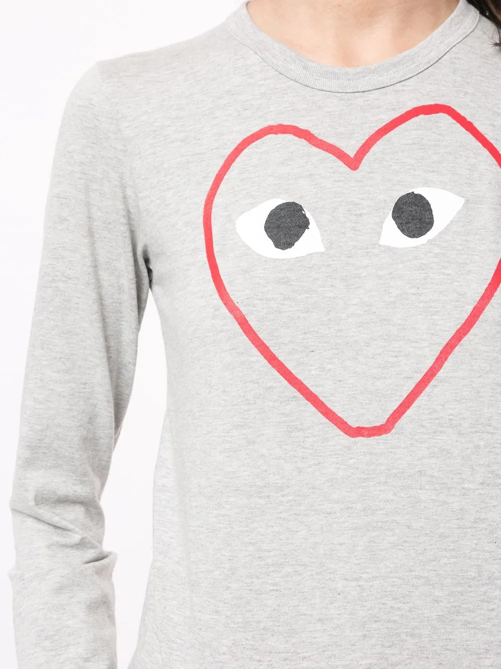Logo-Print Crew Neck Top