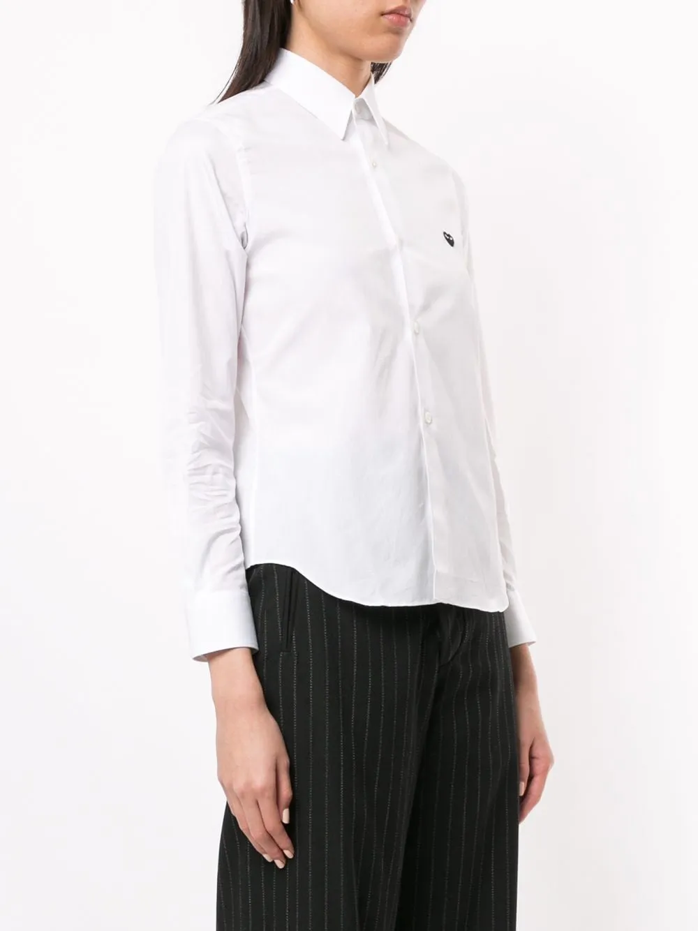 Logo Embroidered Plain Shirt