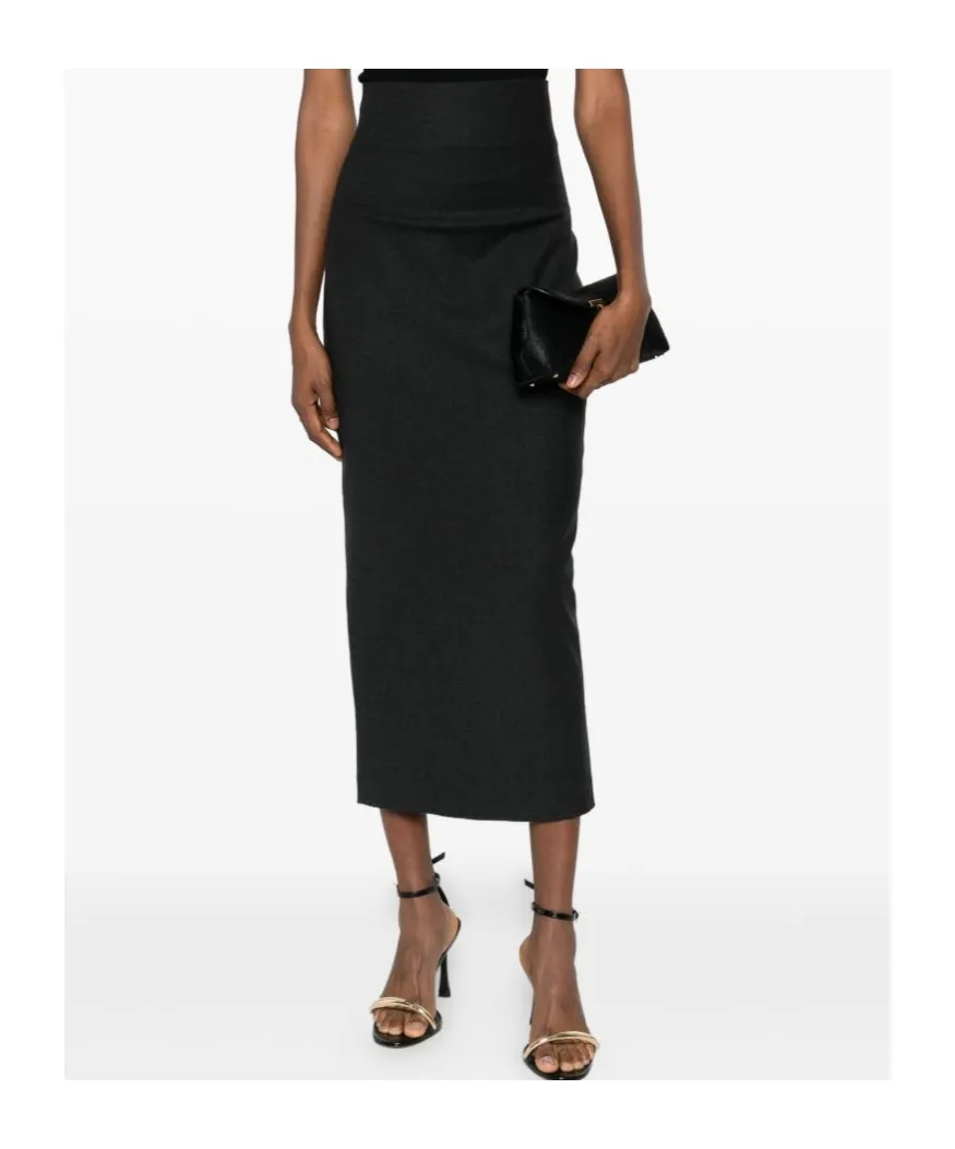 Alberta Ferretti Stretched Long Skirt