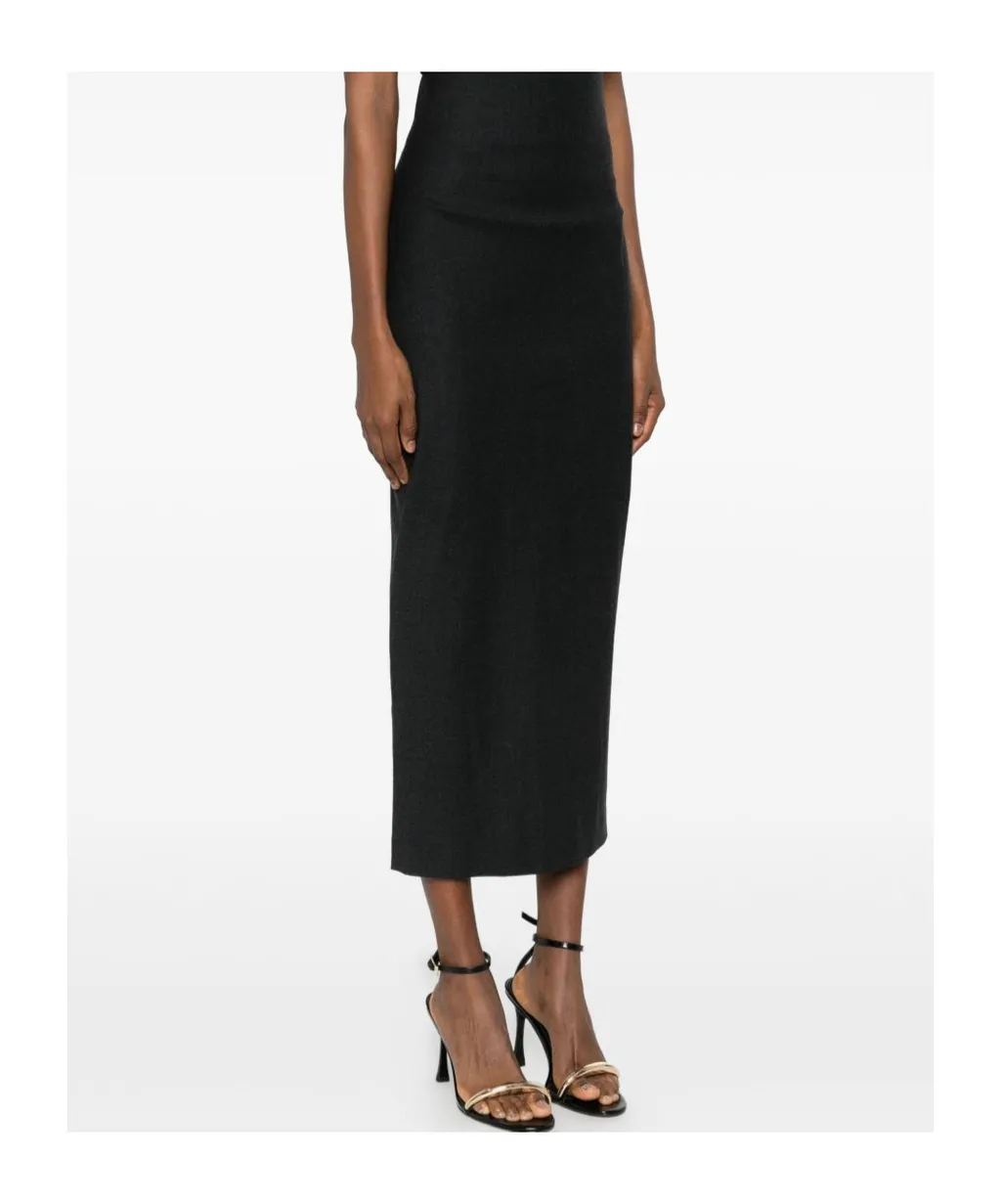 Alberta Ferretti Stretched Long Skirt