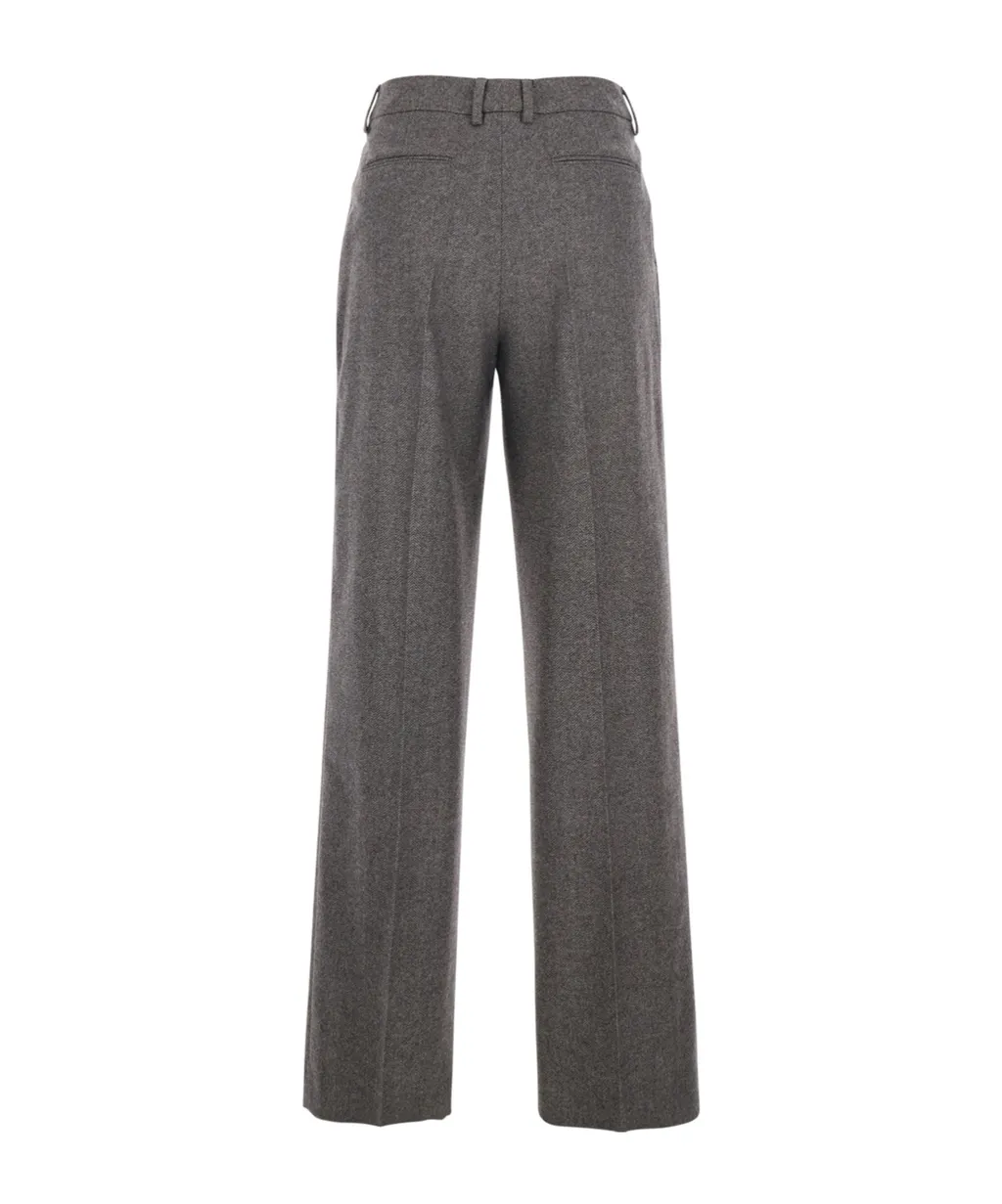 Pt Torino High-Waist Straight-Leg Pants