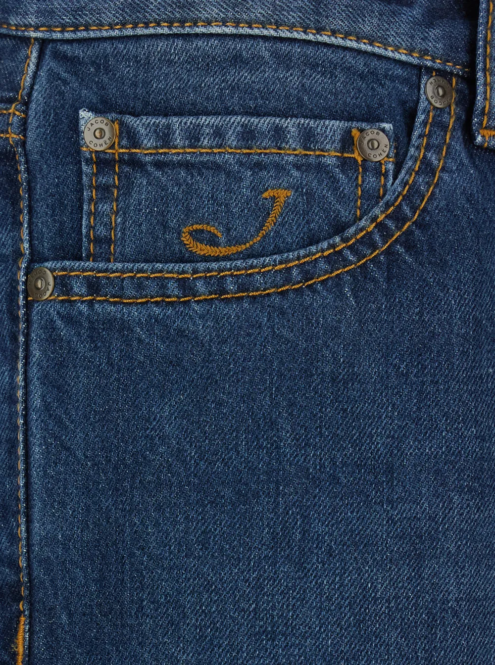 Jacob Cohen Logo Patch Straight-Leg Jeans