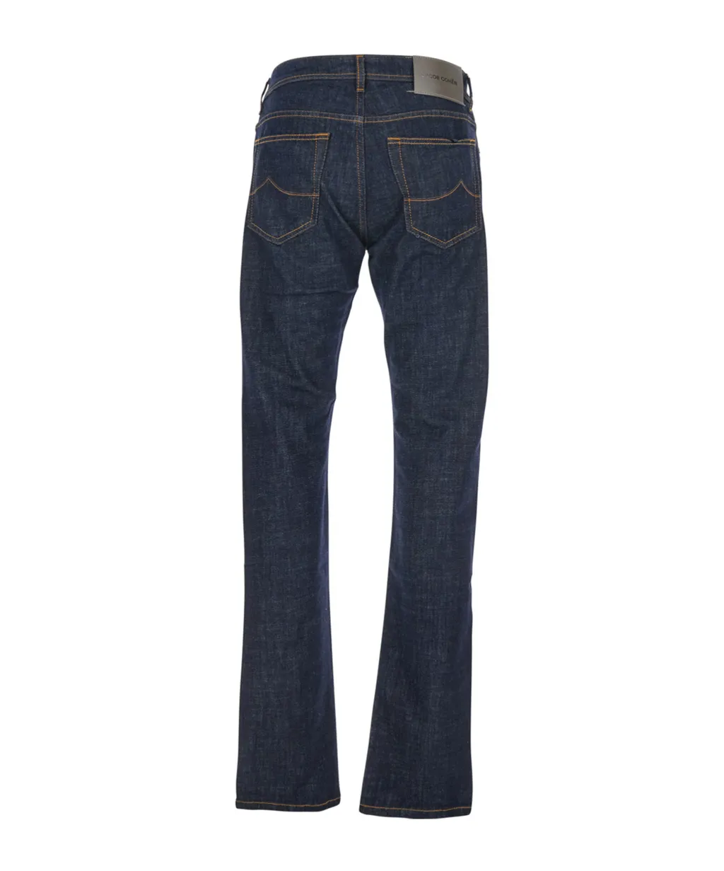 Jacob Cohen Logo Patch Slim Fit Jeans