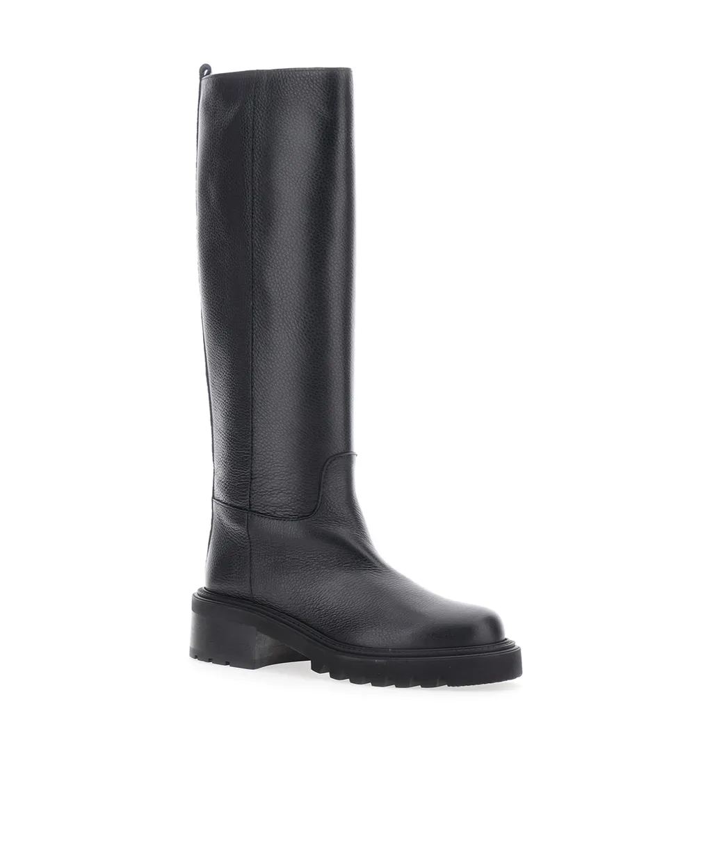 Round-Toed Knee-High Boots