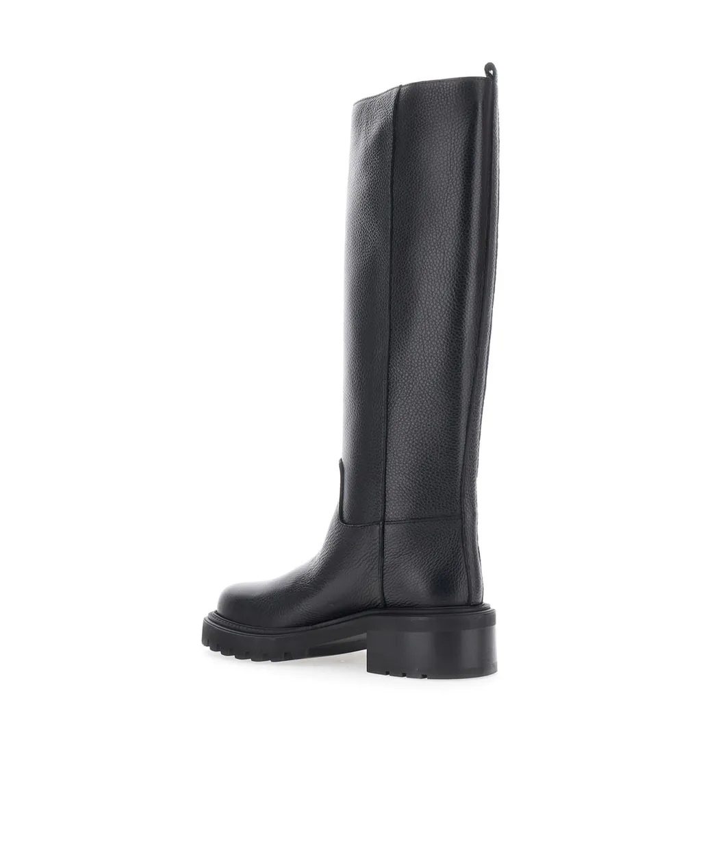 Round-Toed Knee-High Boots