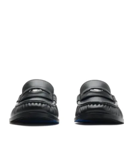 Burberry Cadet Gathered Slip-On Loafers