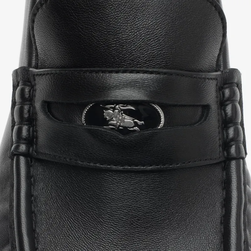 Burberry Cadet Gathered Slip-On Loafers