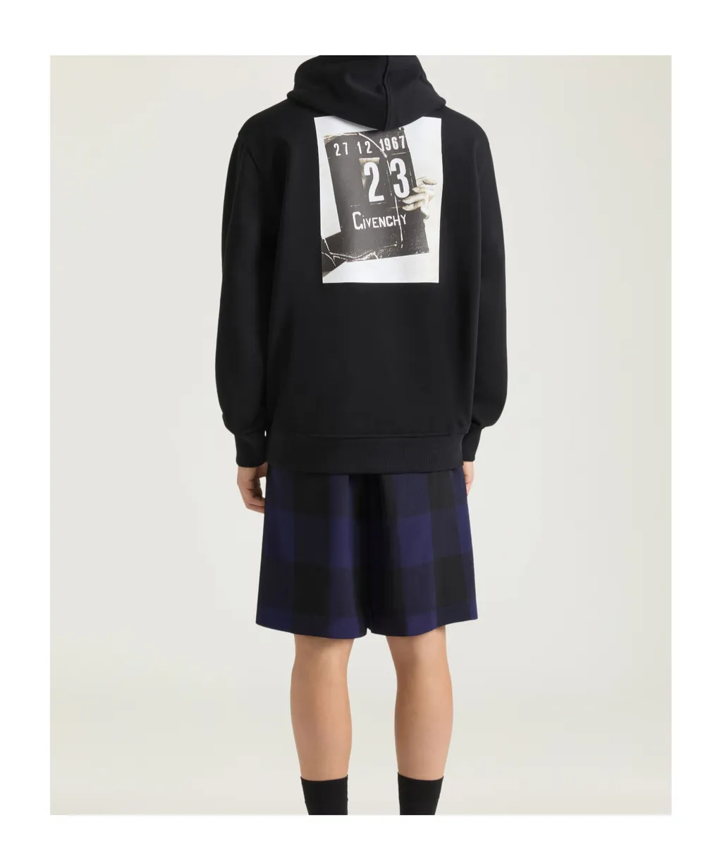 Givenchy Couture Seam Regular Fit Drawstring Hoodie