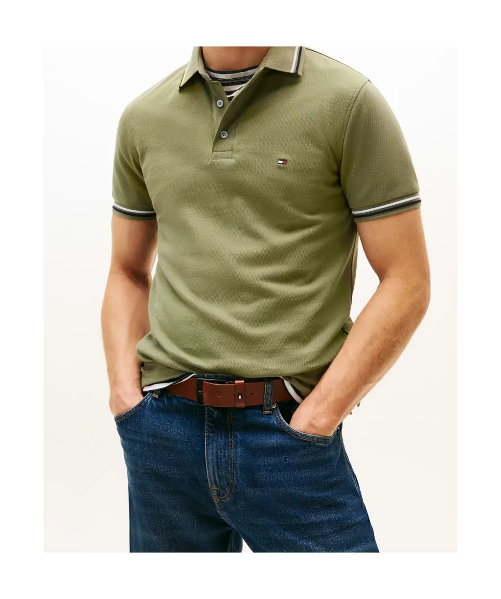Slim Tipped Polo Shirt