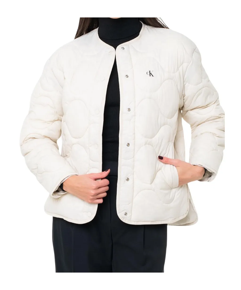 Round Neck Long-Sleeved Cotton Coat