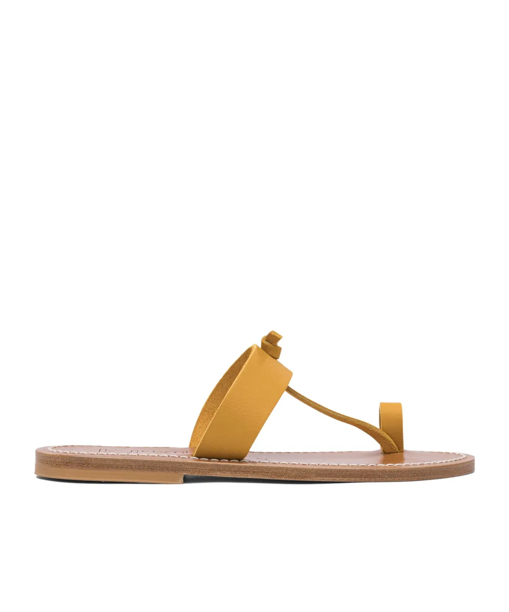 Knot-Detail Thong-Toe Sandals