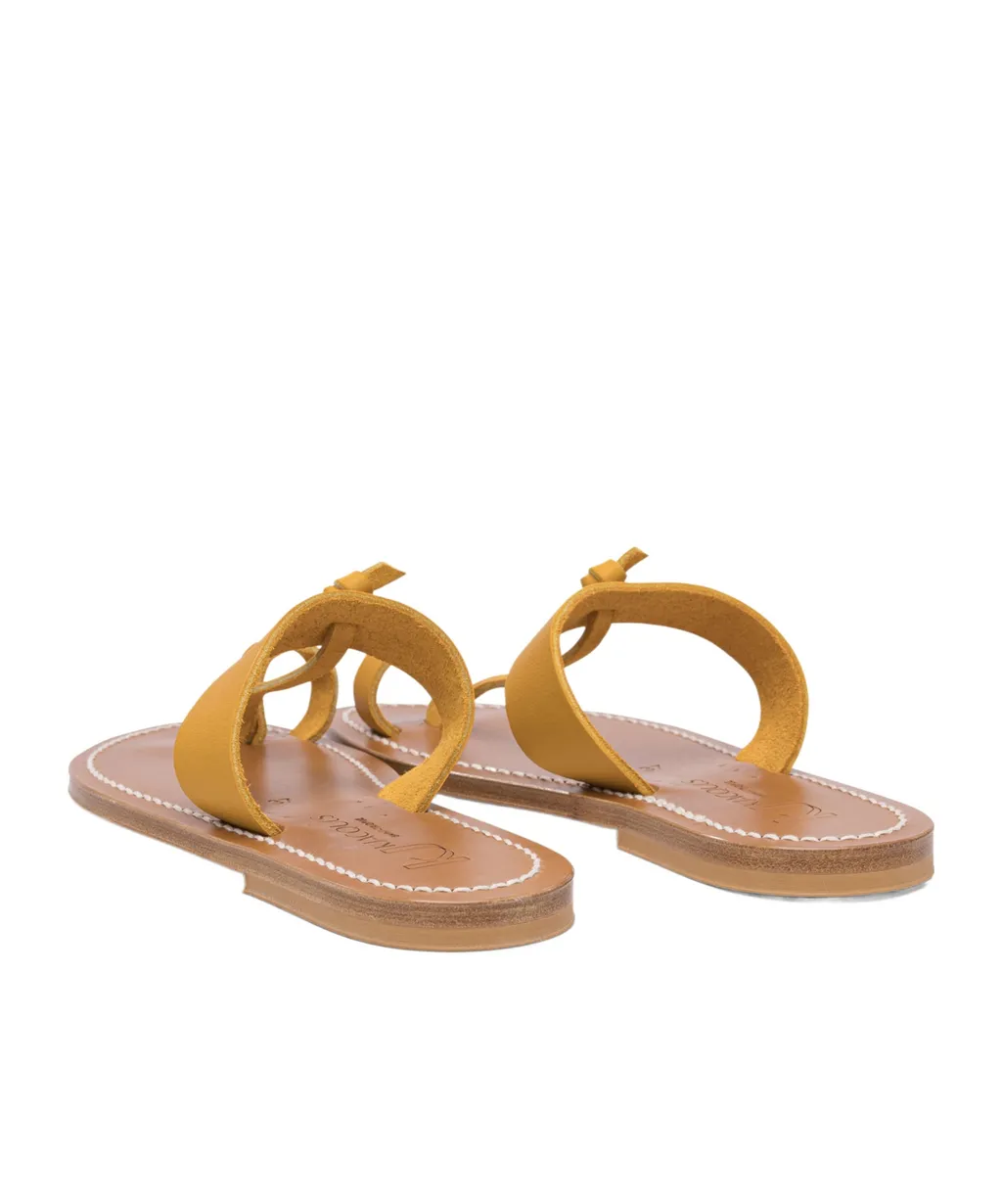 Knot-Detail Thong-Toe Sandals