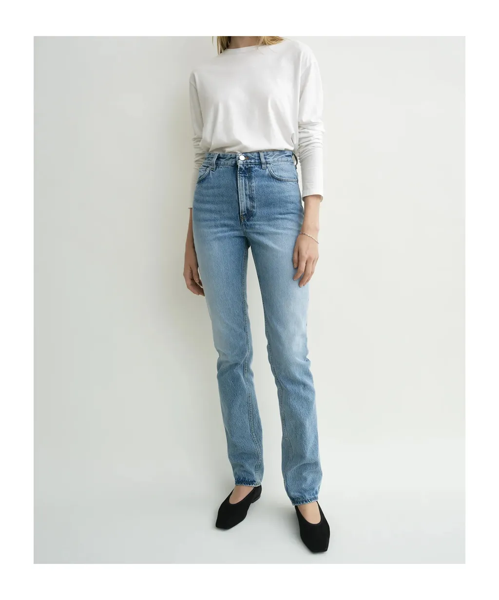 TotÊMe Logo-Patch High Waist Jeans