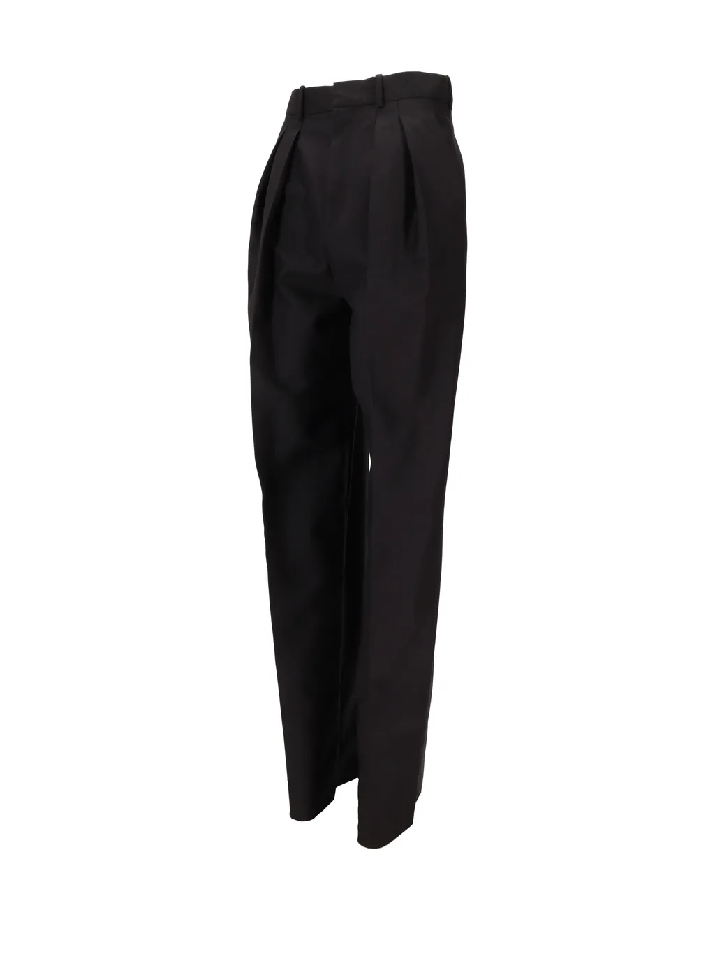 Pleated-Front Straight Trousers