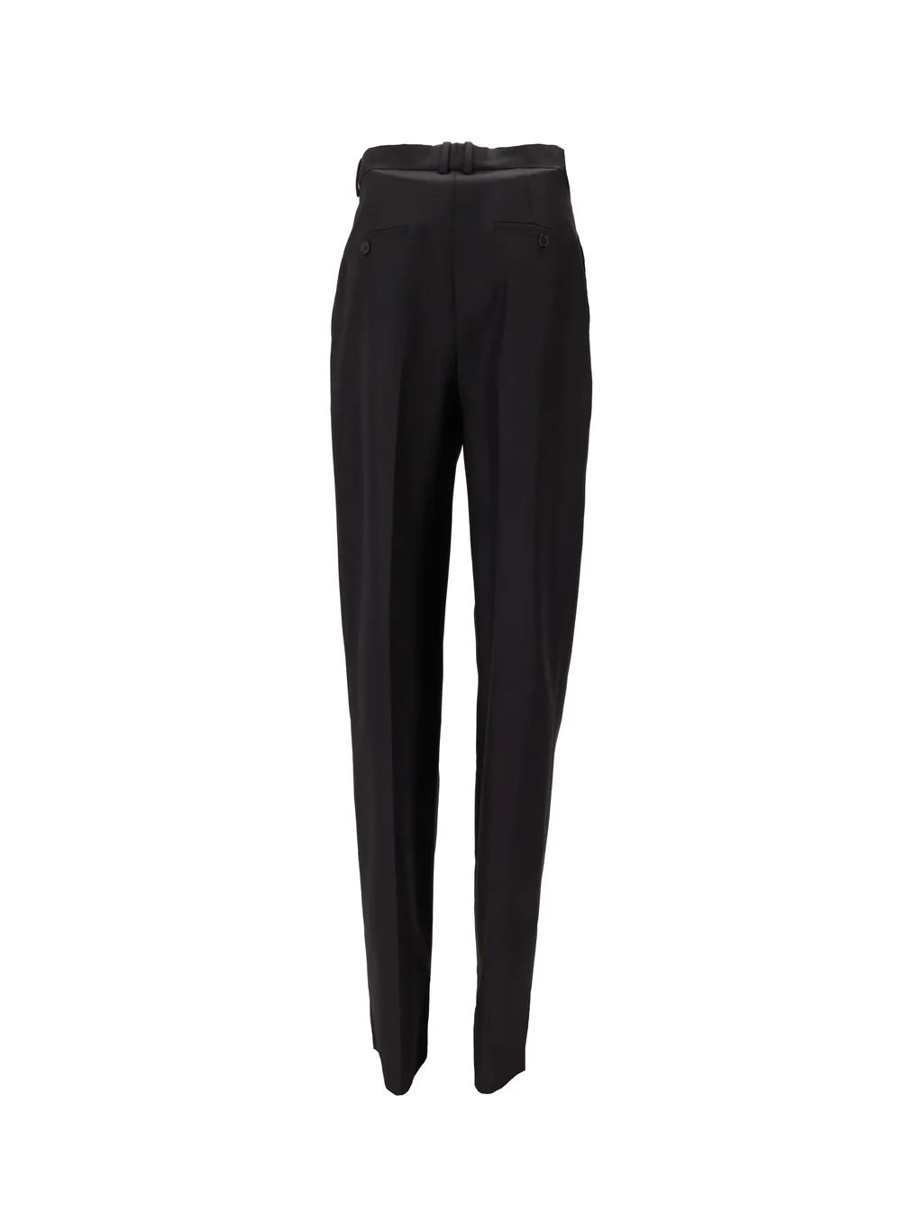Pleated-Front Straight Trousers
