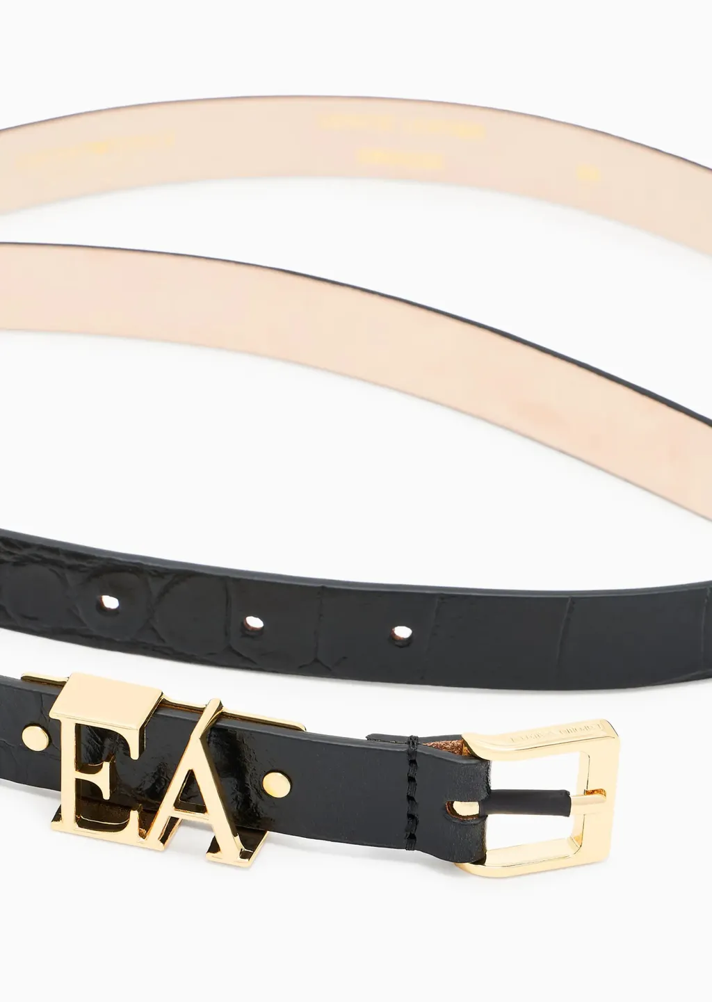 Hollowed-Out Logo Buckle Pin For Belt