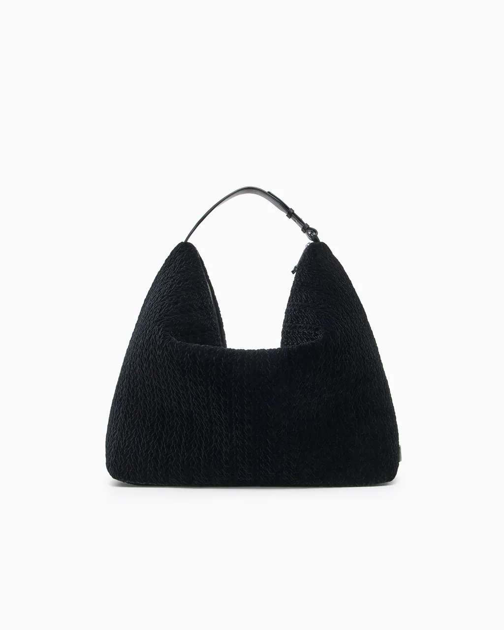 Quilted Velvet Oversized Hobo Bag
