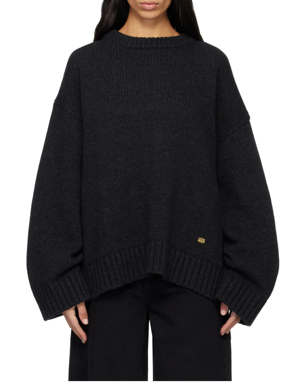 Dark Grey Wool Mix Jumper