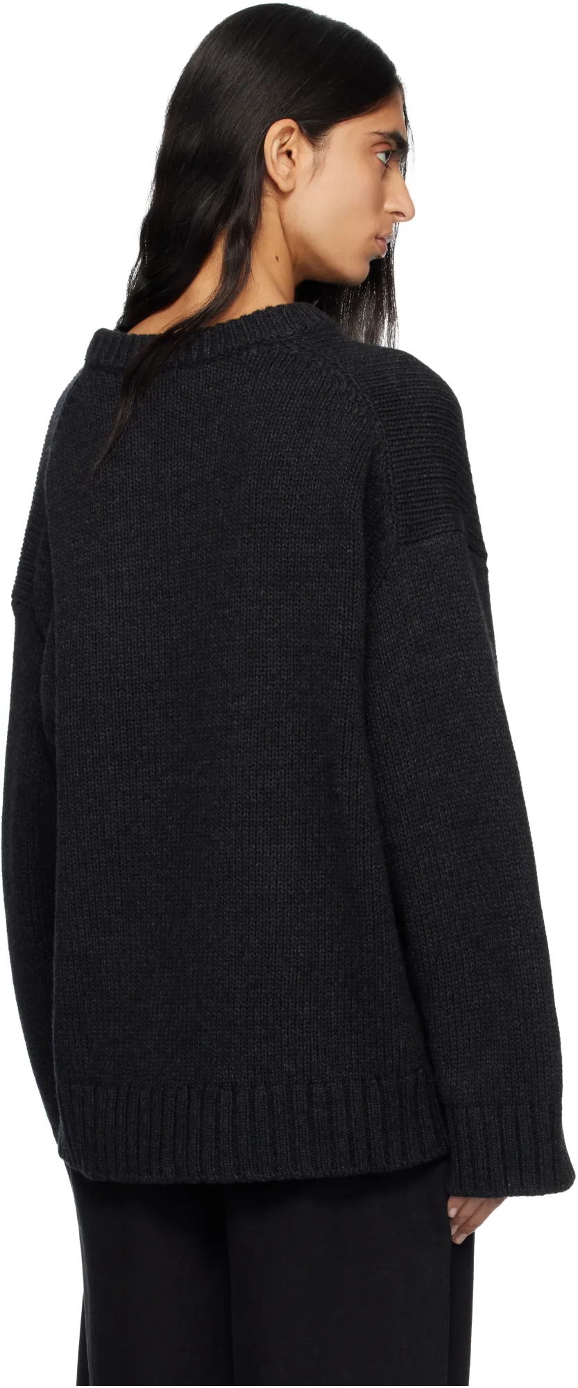 Dark Grey Wool Mix Jumper