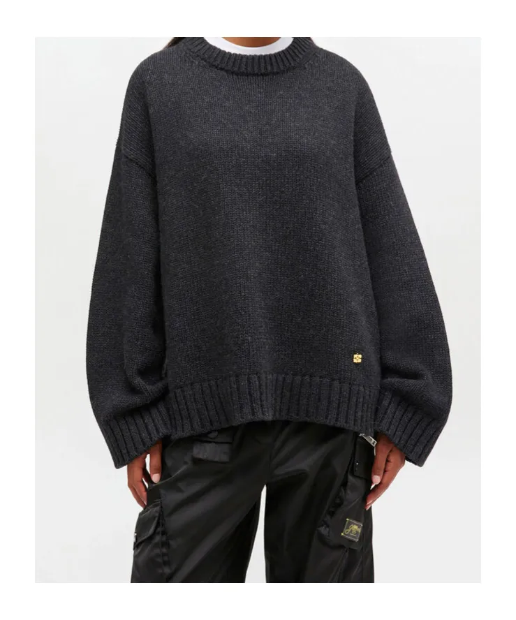 Dark Grey Wool Mix Jumper
