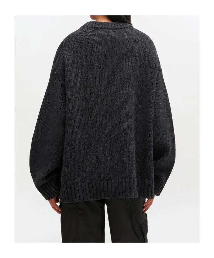 Dark Grey Wool Mix Jumper