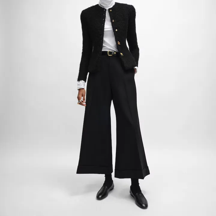 Docks Trousers In Wool Gabardine
