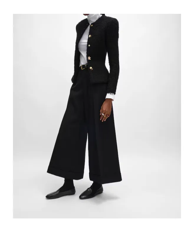 Docks Trousers In Wool Gabardine