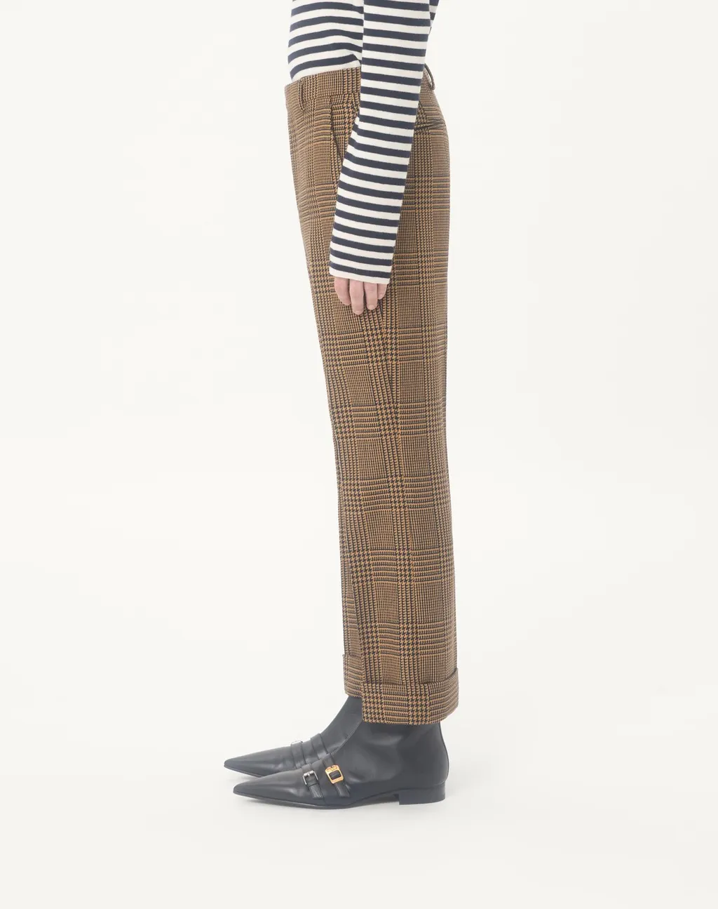 Plaid Wool Trousers