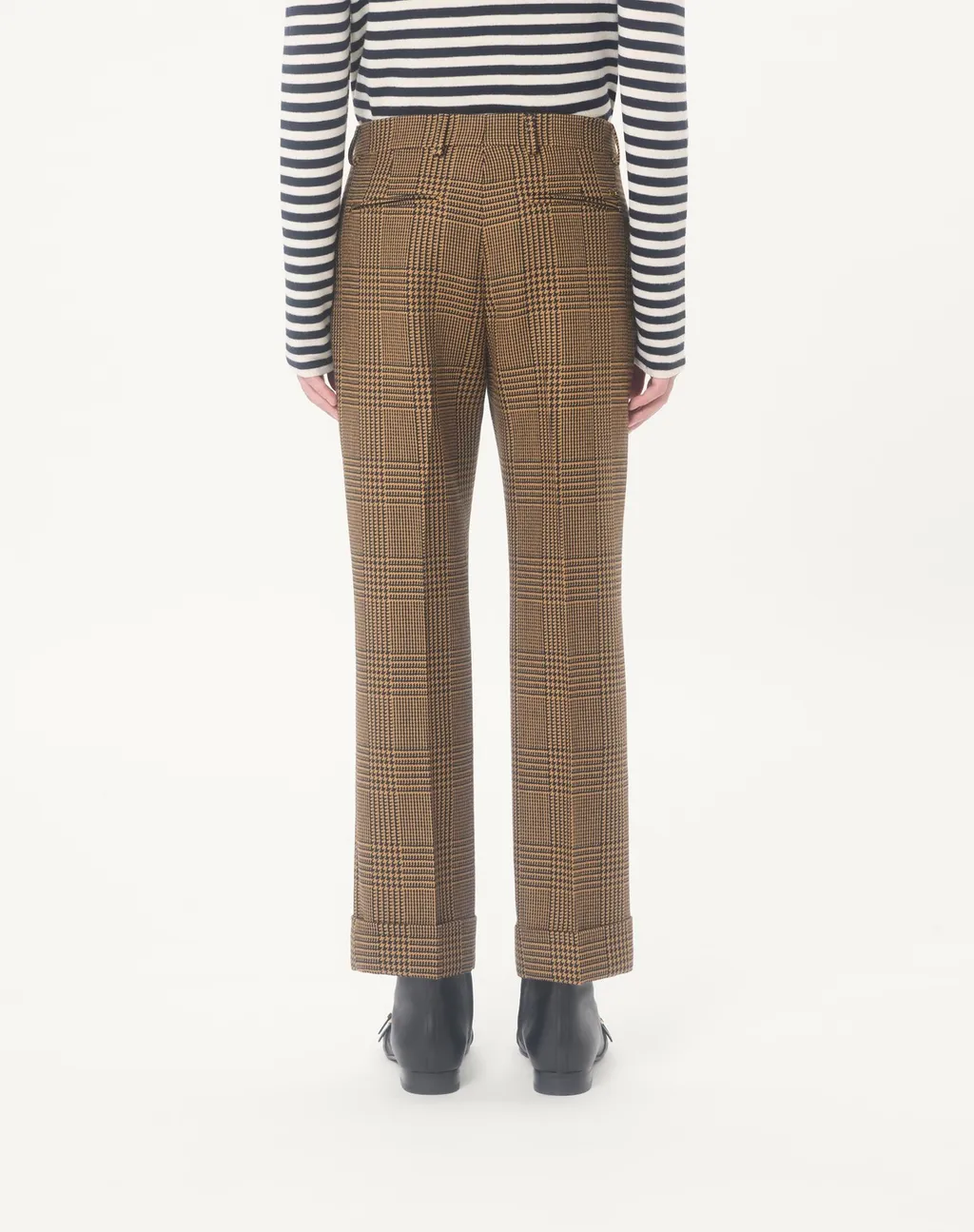 Plaid Wool Trousers