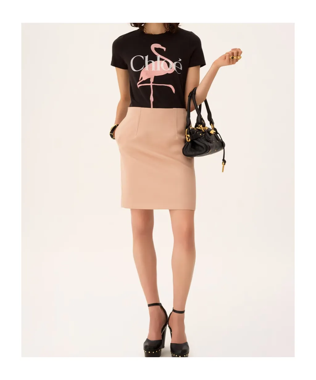 Chloé Graphic Printed Crewneck T-Shirt