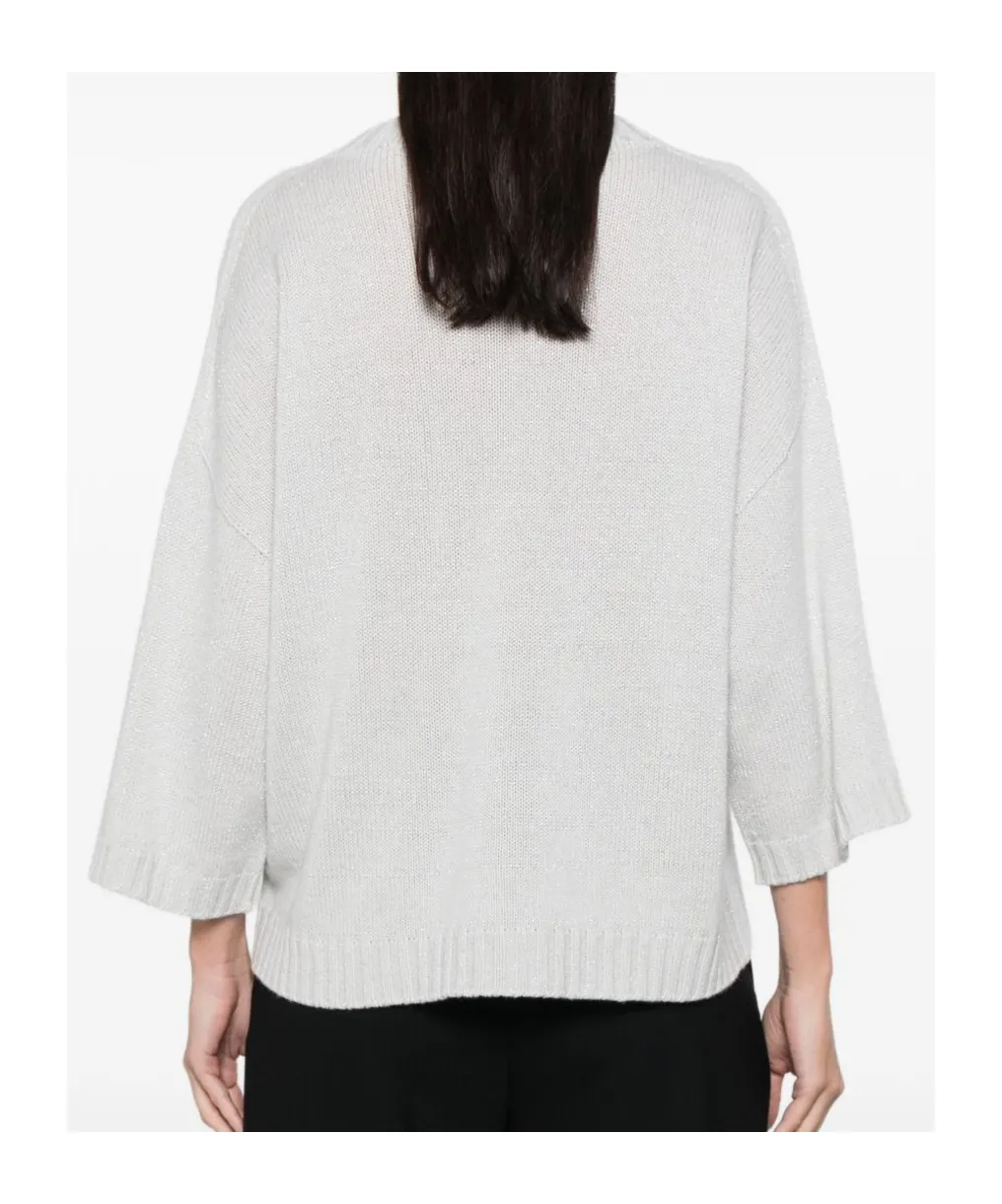 Fabiana Filippi Lurex Platinum T-Shirt