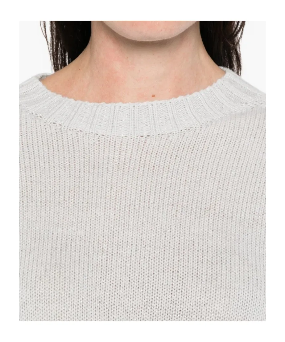 Fabiana Filippi Lurex Platinum T-Shirt