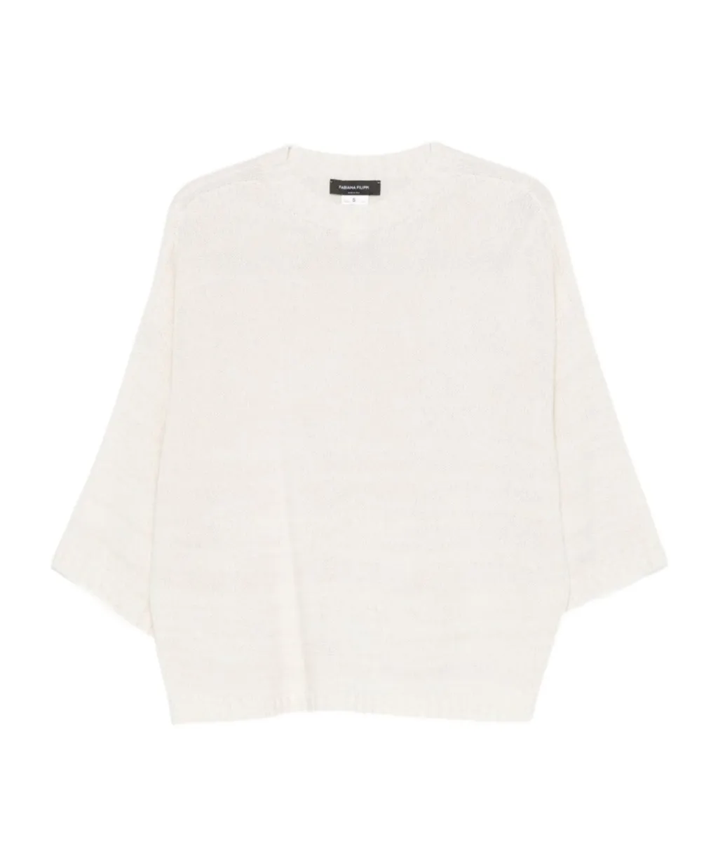Crew Neck Knitted Pullover
