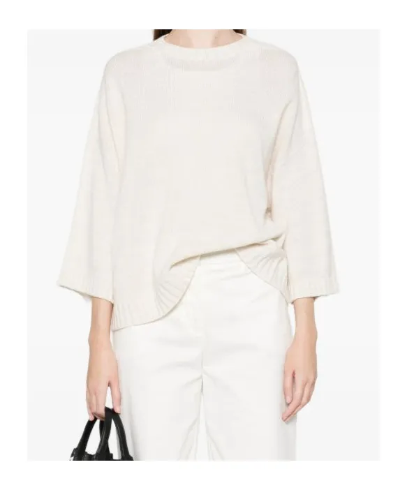 Crew Neck Knitted Pullover