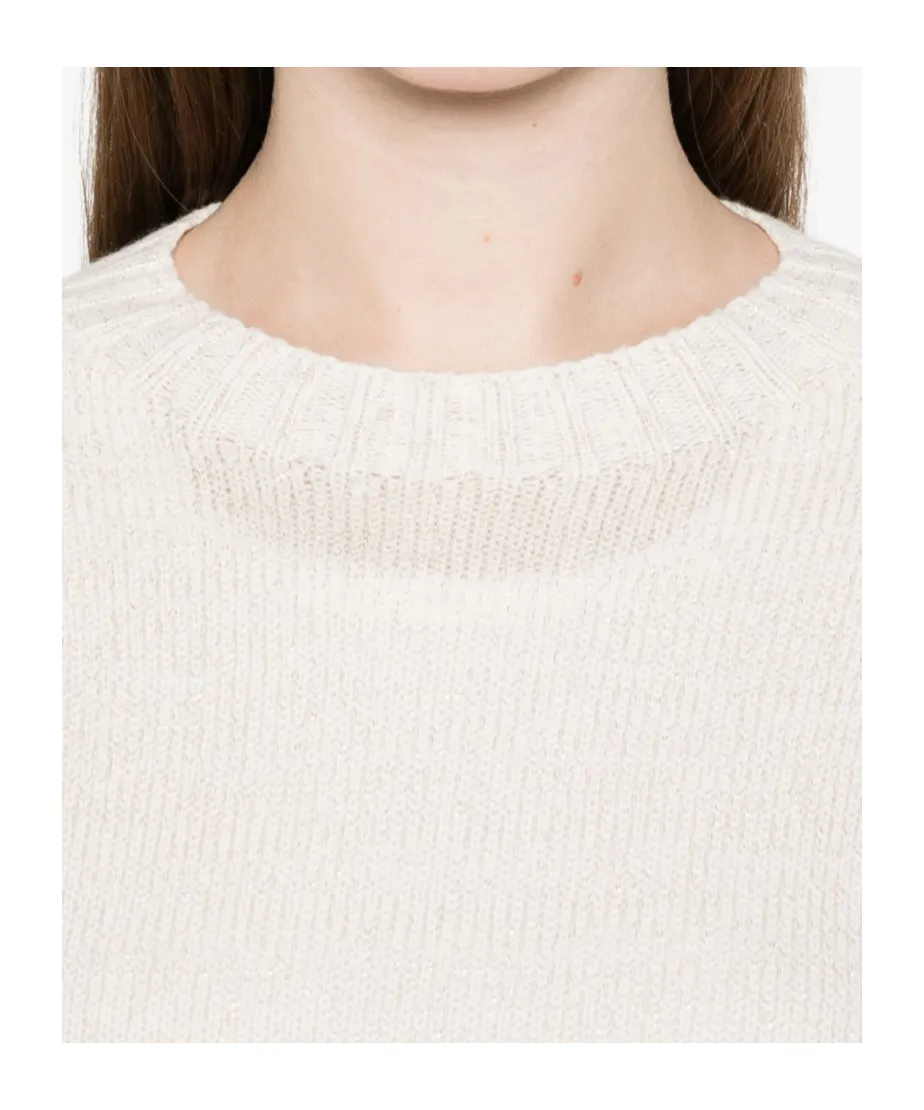 Crew Neck Knitted Pullover