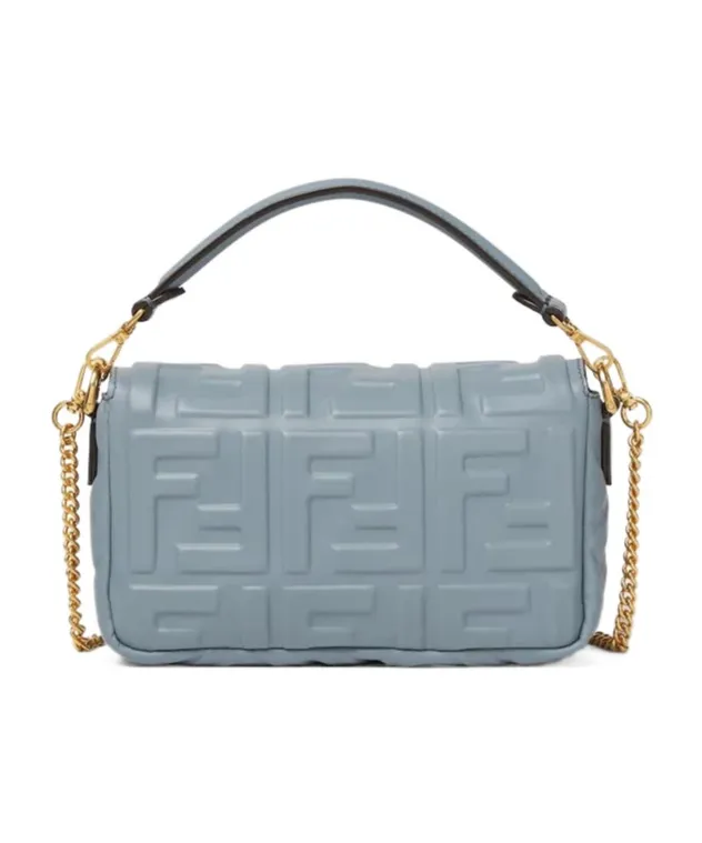 Fendi Baguette Ff Embossed Mini Shoulder Bag